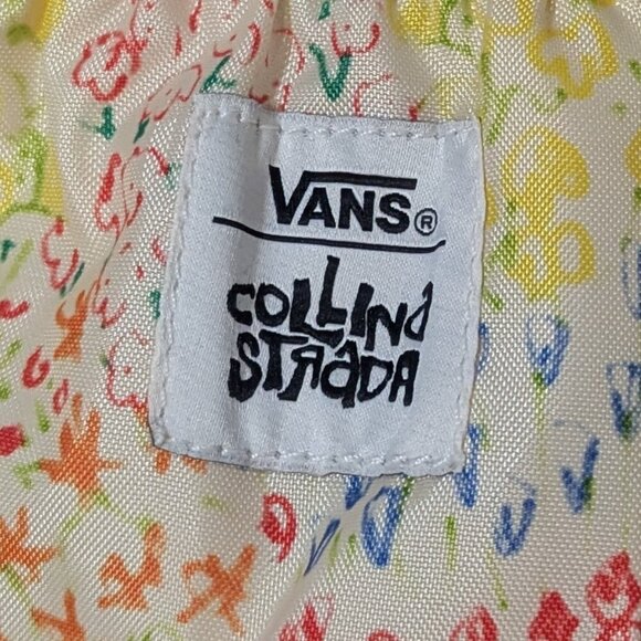 Vans x Collina Strada Doodle Print Backpack Antique White Rare Collab - Picture 11 of 12
